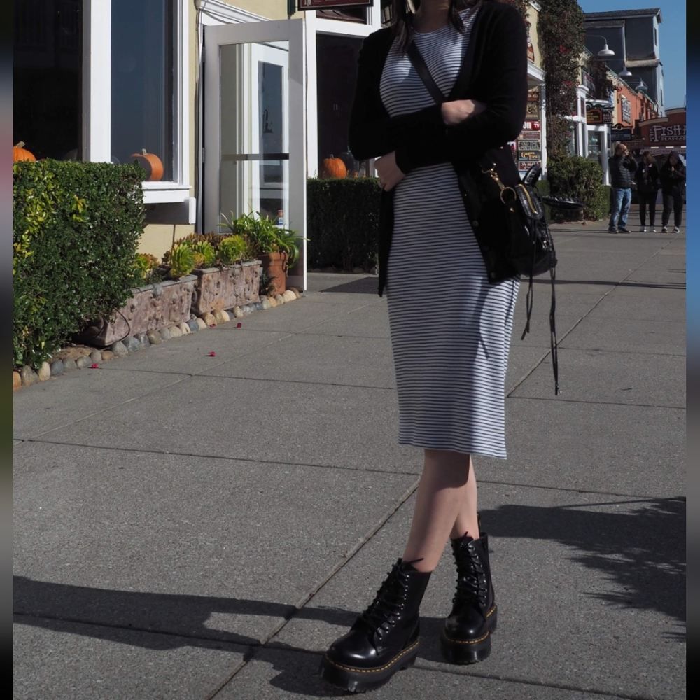 Club Monaco Striped Bodycon Dress